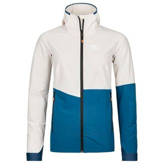 Ortovox Punta Berrino Hooded Jacket Softshelljacke f&uuml;r Damen | wei&szlig;/blau