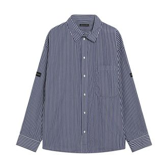 Balenciaga Casual Shirts, male, Blue, Size: XS Oversized Shirt