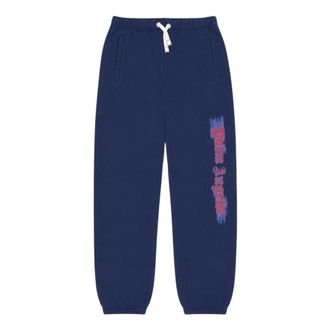 Palm Angels Trousers - male - Palm Angels - Sweatpants - Blue - 12 Y - Kids