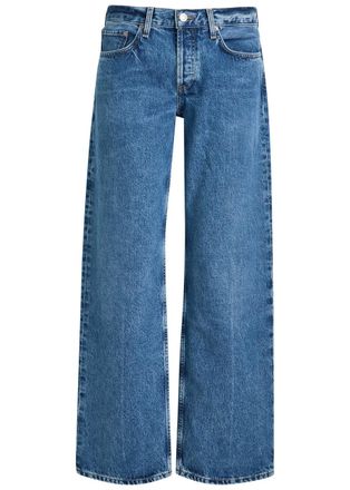 A Gold E Agolde Low Rise Loose Straight-leg Jeans - Blue - 27 (W27 / UK8-10 / S)