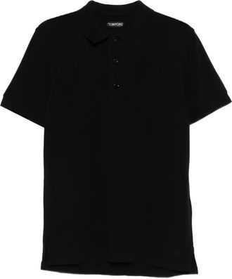 Tom Ford Poloshirt met korte mouwen - Zwart