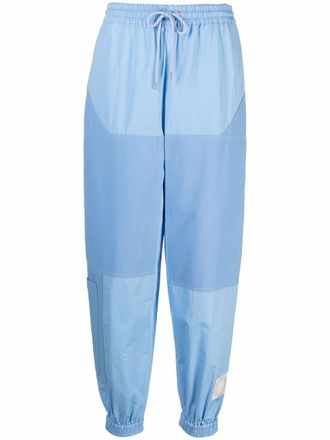 Stella McCartney Kara drawstring track pants - women - Organic Cotton - 36 - Blue