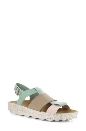 FLY London Calla Sandal in Multi Mint at Nordstrom, Size 10-10.5Us