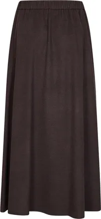 Herno Flannel Flared Skirt - Brown