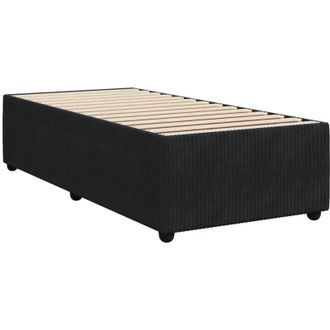 vidaXL Estructura De Cama Sin Colch&oacute;n Terciopelo Negro 80x200 Cm Vidaxl