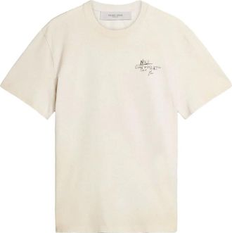 Golden Goose T-shirt girocollo con stampa grafica - Bianco