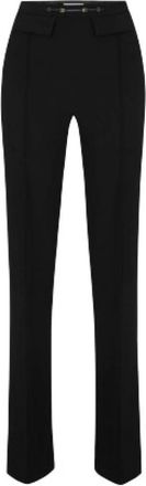 Elisabetta Franchi Palazzo Broek - Dames - Broeken - Blauw - Maat: L Leer
