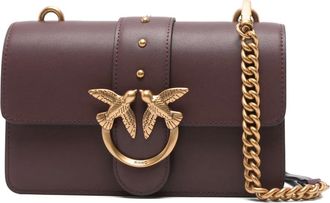 Pinko Borsa a spalla Love Birds mini - Marrone