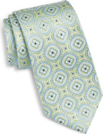 Nordstrom Medallion Silk Tie in Green at Nordstrom
