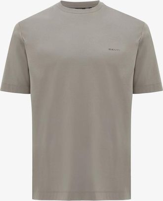 Genti Gemerceriseerd T-shirt | Bruin