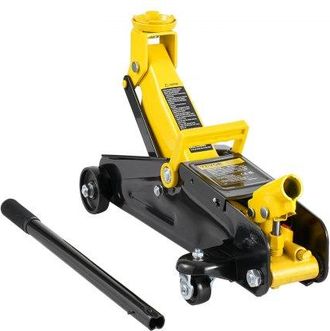 OEM Gato Hidr&aacute;ulico De Piso De Perfil Bajo De 2 Toneladas (4400 Lb), De Hierro Resistente, Para Carreras, Para Autom&oacute;vil, Con Bomba De Elevaci&oacute;n R&aacute;pida De