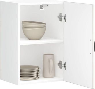 vidaXL vidaXL Pensile da Cucina Lucca Bianco Lucido in Legno Multistrato