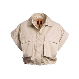 Parajumpers Shirts, female, Beige, Size: XS Ines Short-Sleeve Shirt