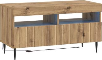 vidaXL Mueble De Tv Led Roble Artisan Madera De Ingenier&iacute;a Vidaxl