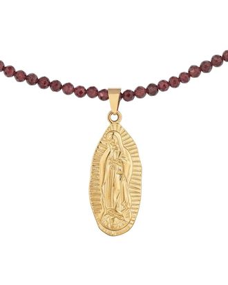 Liv Oliver 18K Plated 52.28 Ct. Tw. Garnet Necklace