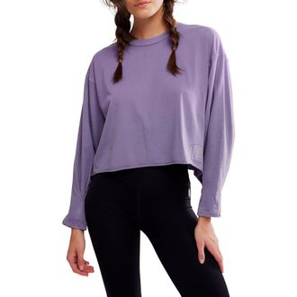 Free People FP Movement Inspire Pullover in Graphite at Nordstrom, Size Large