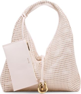 Dolce Vita Missie Woven Shoulder Bag in Ivory at Nordstrom