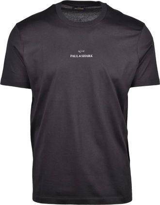 Paul & Shark Tops, Heren, Zwart, 2Xl, Katoen, T-shirts