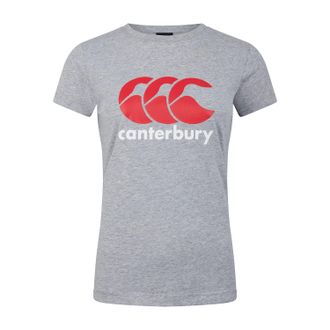 Canterbury Of New Zealand Dames/Dames Logo T-Shirt (Klassiek gem&ecirc;leerd)