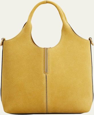 Tod's Embellished Suede Shopping Tote Bag