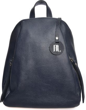 Anna Luchini Blauw Rundleer Tas
