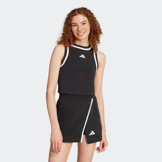adidas Tanktop ADIDAS SPORTSWEAR ESSENTIALS COLOR-POP COTTON CROP, Damen, Gr. XXL, schwarz, Obermaterial: 93% Baumwolle, 7% Elasthan, Rundhals, Tops Tanktop