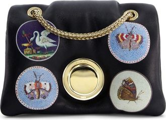 Giambattista Valli mini Airbag Micromosaic-print shoulder bag - women - Leather - One Size - Black