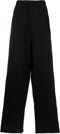 VETEMENTS wide-leg cotton trousers - unisex - Cotton - M - Black