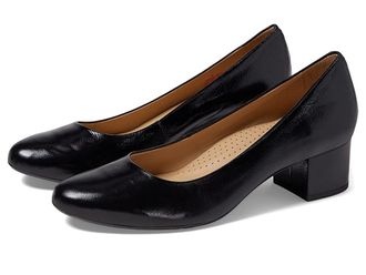 Marc Joseph New York Broad Street Pump Womens Shoes Black Grainy Patent : 5 M, Leather