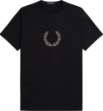 Fred Perry M7708 T-shirt - Heren - T-shirts - Zwart - S - Katoen - Tops