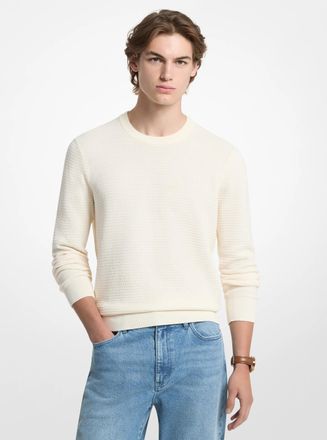 Michael Kors Textured Cotton Sweater
