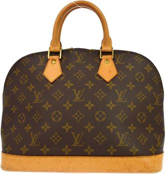 Louis Vuitton Alma Monogram Canvas Brown Canvas Handbag (Pre-Owned)
