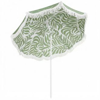 OUTSUNNY Sombrilla de playa 178x178x206 cm verde