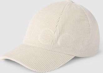 Gucci Corduroy Baseball Hat, White, Velvet