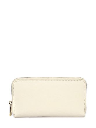 Luisa Vannini Beige Rundleer Portemonnee