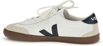Veja Mens Sneakers Volley White White-Navy-Bark Trainers White/navy/bark
