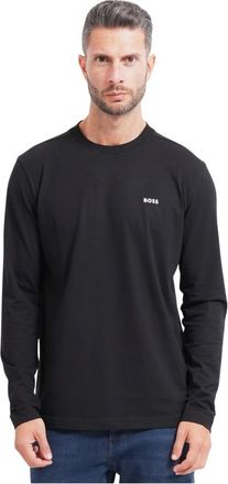 HUGO BOSS T-shirts en Poloshirts - Heren - Longsleeves - Zwart - M - Tops