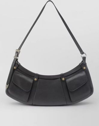 Pinko large leather shoulder bag