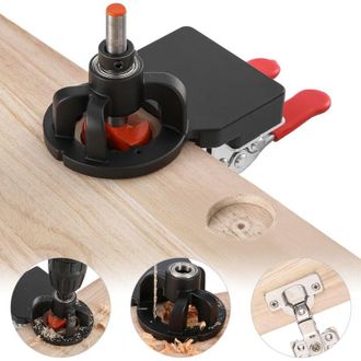 OEM Plantilla De Perforaci&oacute;n De 35 Mm Para Bisagras De Muebles Con 2 Clips De Retenci&oacute;n, Dispositivo Ajustable Para Bisagras Ocultas, Herramienta De Monta