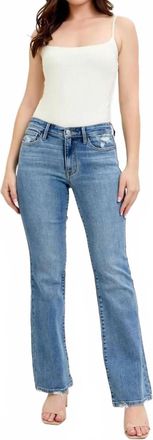 Judy Blue Mid Rise Bootcut Denim Jeans In Vintage Wash