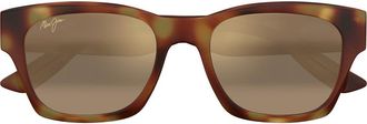 Maui Jim Valley Isle 59mm PolarizedPlus2 Rectangular Sunglasses in Brown at Nordstrom