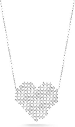 Glaze Jewelry Cubic Zirconia Heart Pendant Necklace in Silver at Nordstrom Rack
