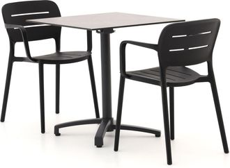 Forza Furniture Forza Pazzia/Canzo 70cm dining tuinset 3-delig stapelbaar