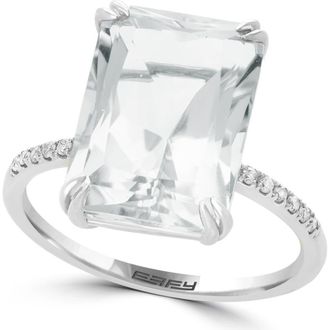 Effy Diamond & White Topaz Ring at Nordstrom Rack, Size 7