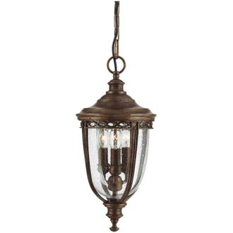 Feiss Feiss - Elstead English Bridle 3 L&auml;tt Medium Utomhus Takkedja Lantern Brittisk Brons, E14