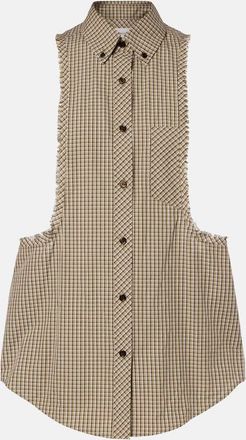 Versace Checked cotton shirt