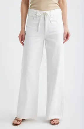 Madewell The Ultimate Wide Leg Jeans in Tile White at Nordstrom, Size 25