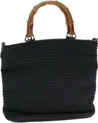 Gucci Pre-owned Nylon handbags - Dames - Vintage Shopper - Zwart - ONE Size - Nylon - Vintage