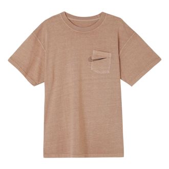 Nike Logo Pocket Skateboard Short Sleeve Khaki CW1467-283