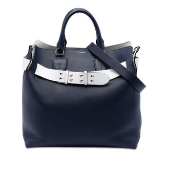 Burberry Pre-owned Burberry Large Bicolor Leather Belt Bag Ladies EKIDP3GQYSYL9V0I
